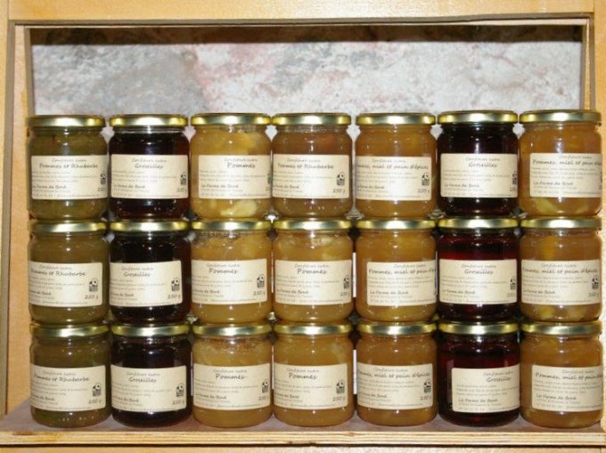 confitures de myrtilles 220 g