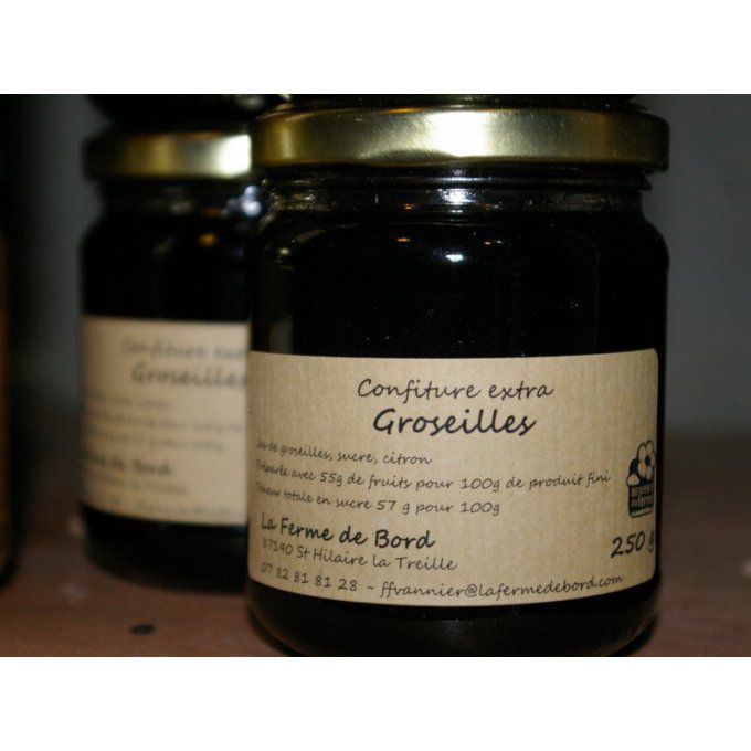 confiture de groseilles 220 g