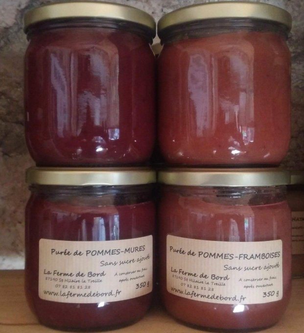 purée pommes - fraises  325g